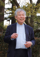 Kobe University Professor Emeritus Yoshiteru Murosaki speaks in an interview in Nishinomiya, Hyogo Prefecture, on Sunday.