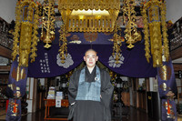 Buddhist priest Kodai Furutani pictured in city of Annaka, Gunma Prefecture, on Jan. 26, 2025