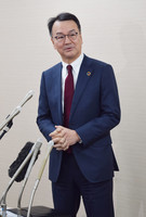 Nippon Steel Corp. President and CEO Tadashi Imai speaks to reporters in Tokyo on Tuesday.