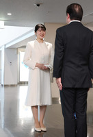 Japanese Princess Aiko, the only child of Emperor Naruhito and Empress Masako, arrives at Osaka Itami Airport in Toyonaka, Osaka Prefecture, on Thursday morning to visit the Osaka Expo.