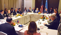 The defense ministers' meeting of Japan, the United States, Australia and the Philippines held in Singapore on Saturday