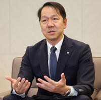 Masahiro Koike, group CEO of Tokio Marine Holdings, speaks in an interview in Tokyo on June 10.