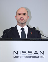Nissan President and CEO Ivan Espinosa speaks at a press conference in Yokohama, Kanagawa Prefecture, on Tuesday.