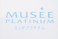 The logo of Musee Platinum, a major hair removal salon chain for women